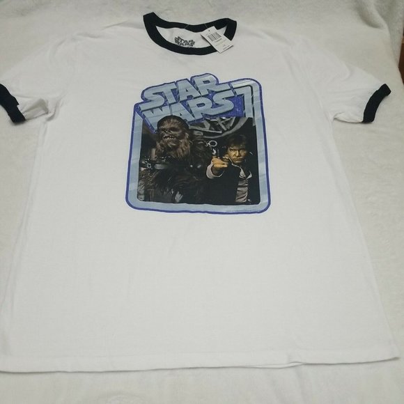 Disney Star Wars Han Solo Chewbacca  T-Shirt Large NWT - Picture 1 of 3
